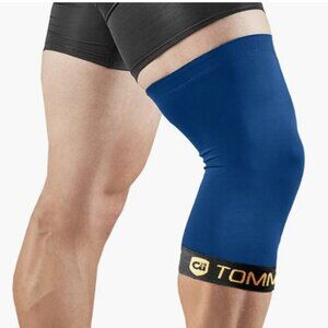 NWT TOMMIE COPPER MEN'S PRO+IONIC COMPRESSION KNEE SLEEVE BLUE 2XL MSRP $30